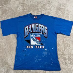 Vintage NY Rangers Single Stitch T-Shirt Sz XL